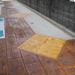 デザインコンクリート　枕木