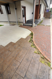 デザインコンクリート　スタンプコンクリート